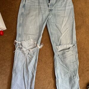 Distressed Light Wash Jeans